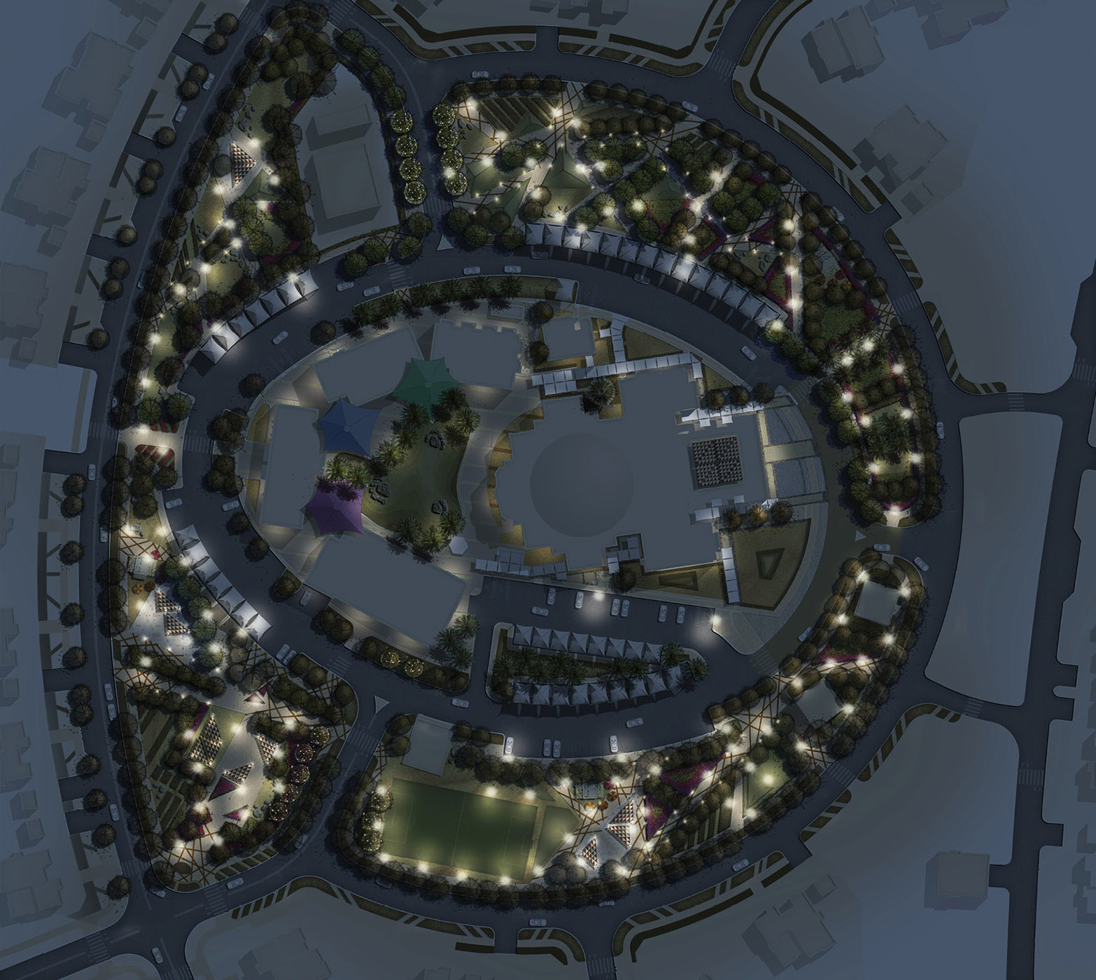 Al Falah Abu Dhabi Lighting Design Austria